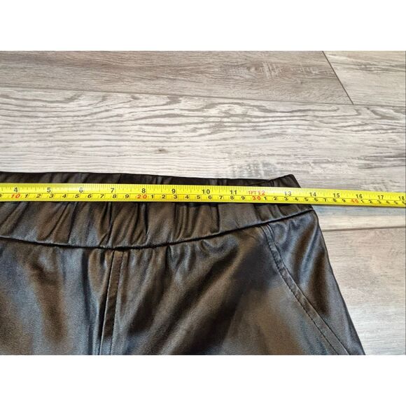 Easel Black Faux Leather Legging Pants Size S - Picture 4 of 6